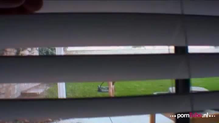 Provocative she mow his lawn but she is actually out for a great fucking session with the tough black man!